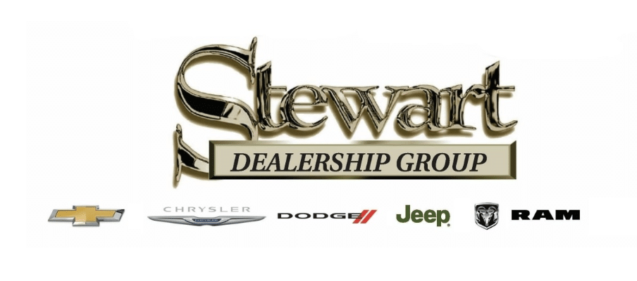 Stewart Dealership Group: Chevrolet, Chrysler, Dodge, Jeep, and RAM vehicles.