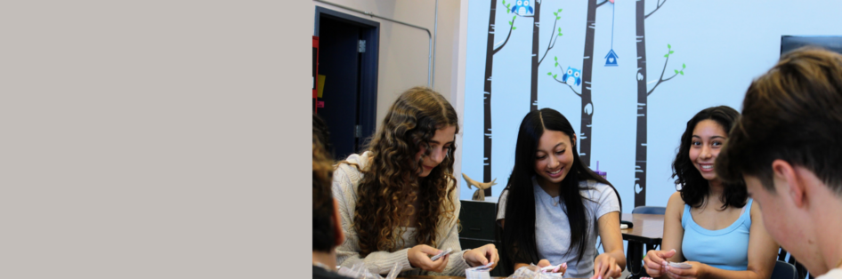 Students in career center